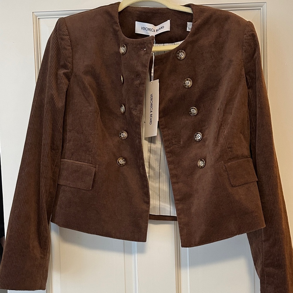 Veronica Beard Chocolate Corduroy Blazer